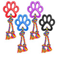 Nylon and Rope Tug Dog Toy – Assorted Colors