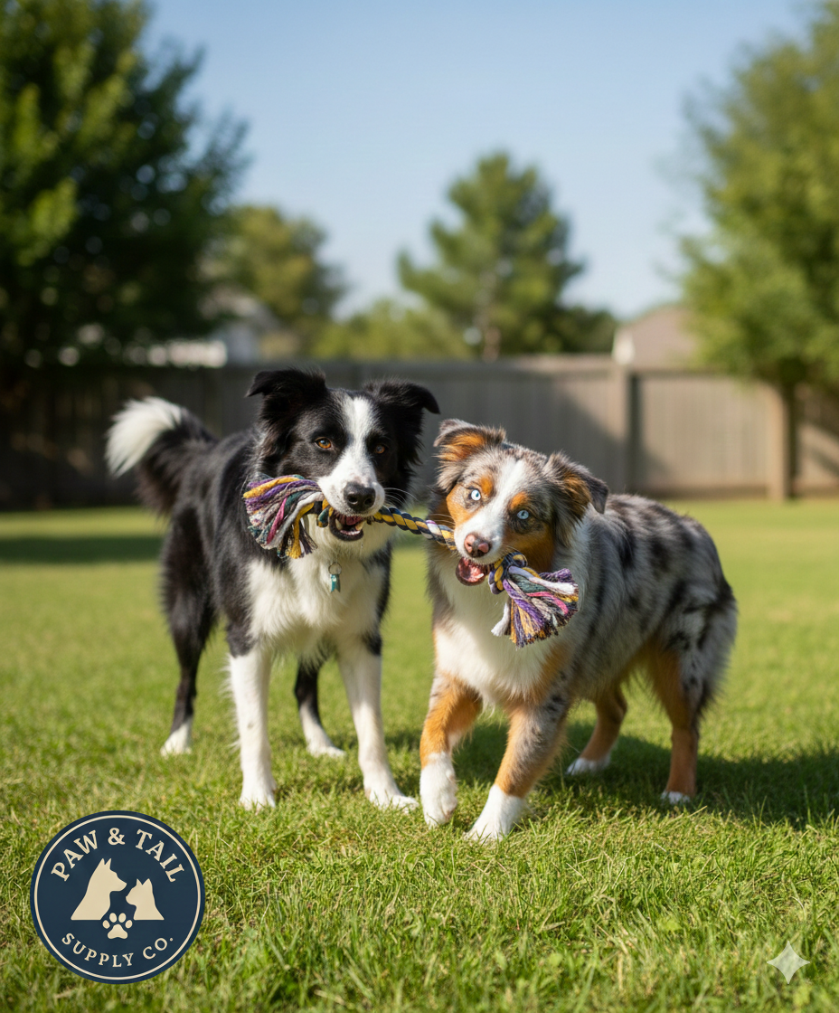 Twisted Cotton Rope Bone Toy for Medium and Large Dogs