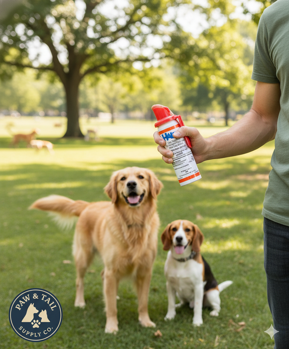 Halt II Dog Repellent Spray 1.5 oz Extra Strong Capsaicin Dog Deterrent 6-Pack