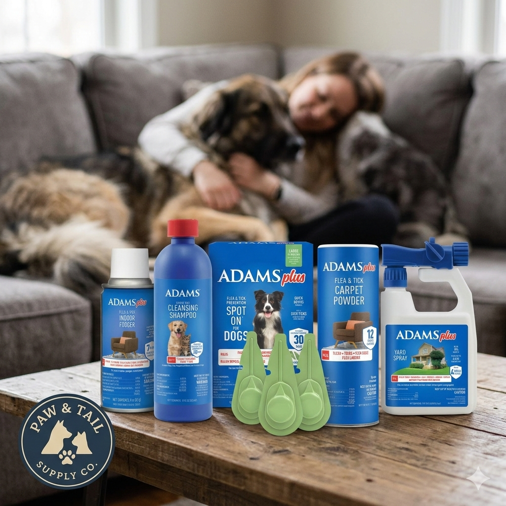 Adams Complete Indoor & Outdoor Flea Treatment System for Large Dogs 31–60 lbs