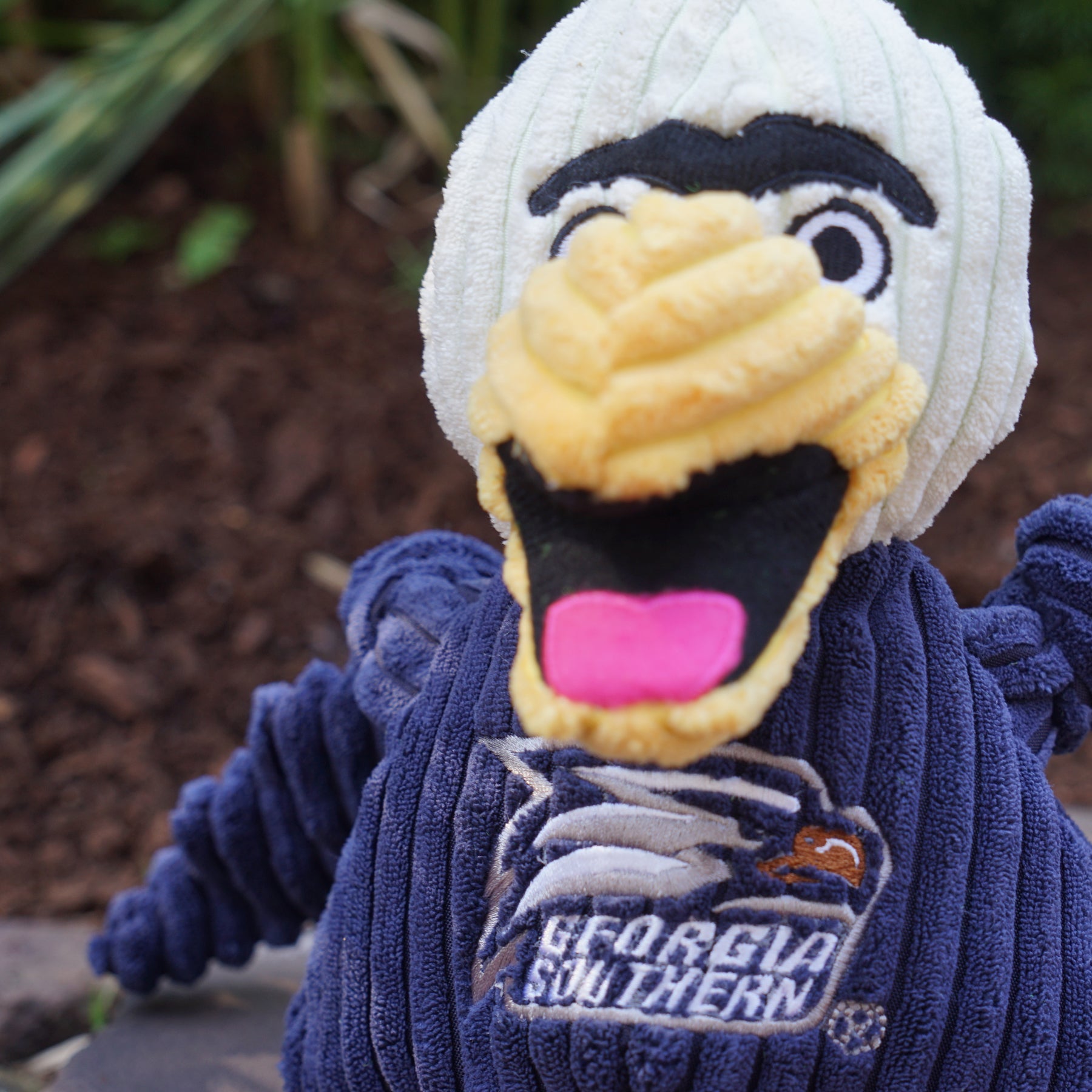 Georgia Southern Gus the Eagle Plush Dog Toy with Squeakers