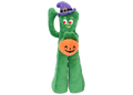 Gumby Halloween Plush Dog Toy with Witch Hat and Pumpkin Bucket