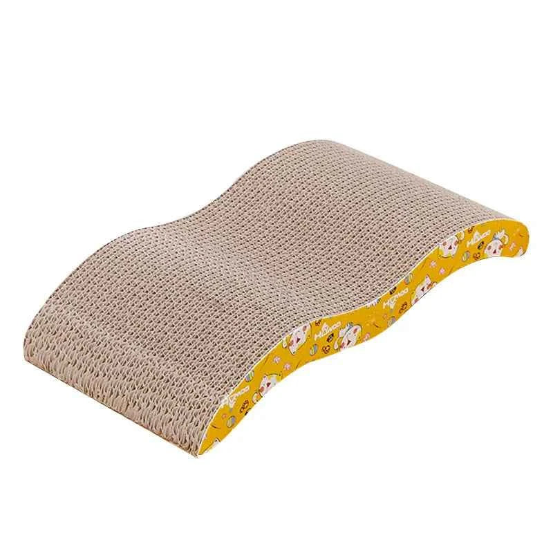 M-Shaped Cat Scratcher with Catnip, Corrugated Cardboard Lounge