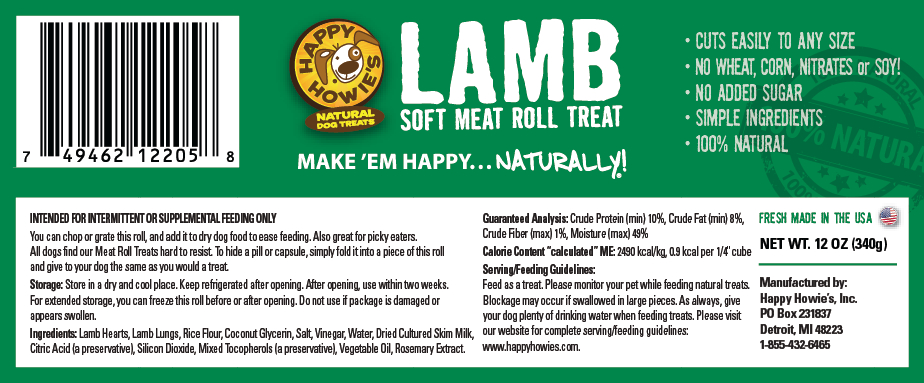 Lamb Meat Roll Dog Treat, 12 oz – Soft, Natural, Easy to Portion