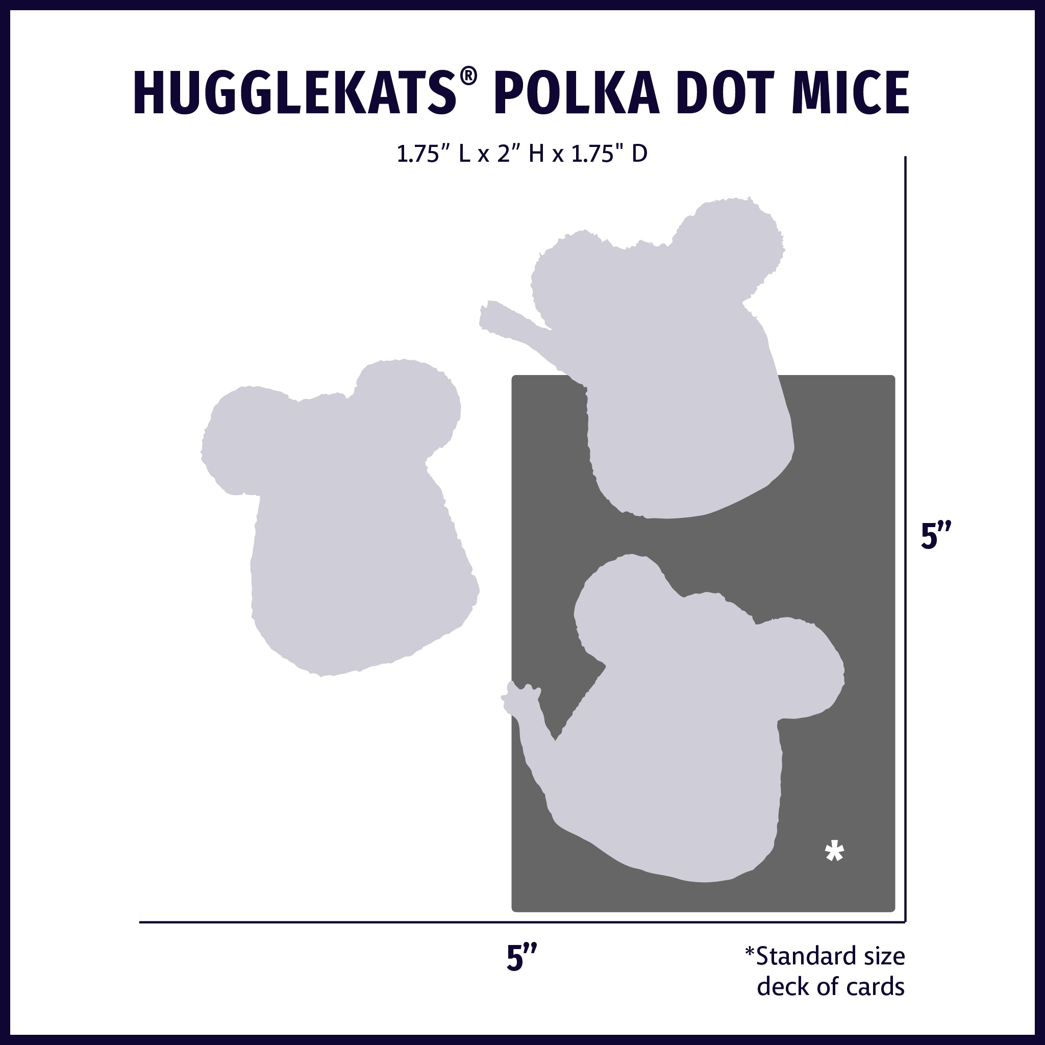 Polka Dot Catnip Mice Toys, 16-Pack with Storage Bucket