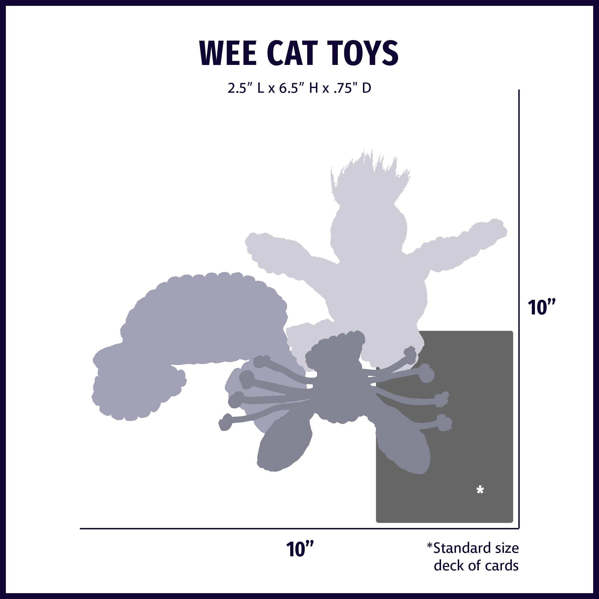 Aquatic Catnip Cat Toys, Set of 12 Water-Themed Designs