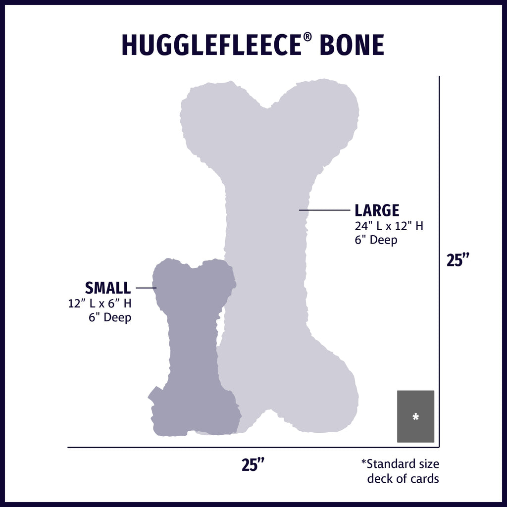 HuggleFleece Pink Bone Dog Toy – Limited Edition, Two Sizes