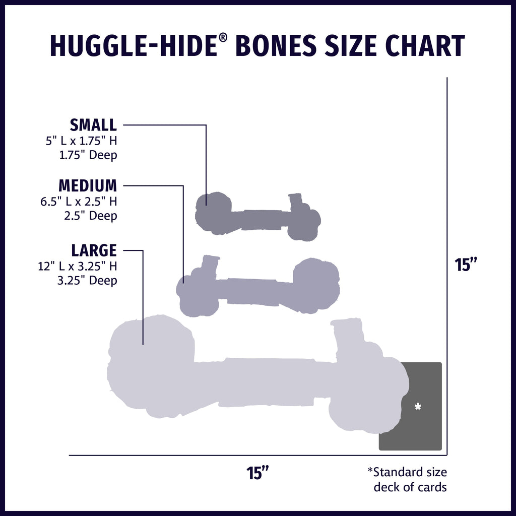 Huggle-Hide Natural Rawhide-Free Dog Bone with Cotton Rope Core