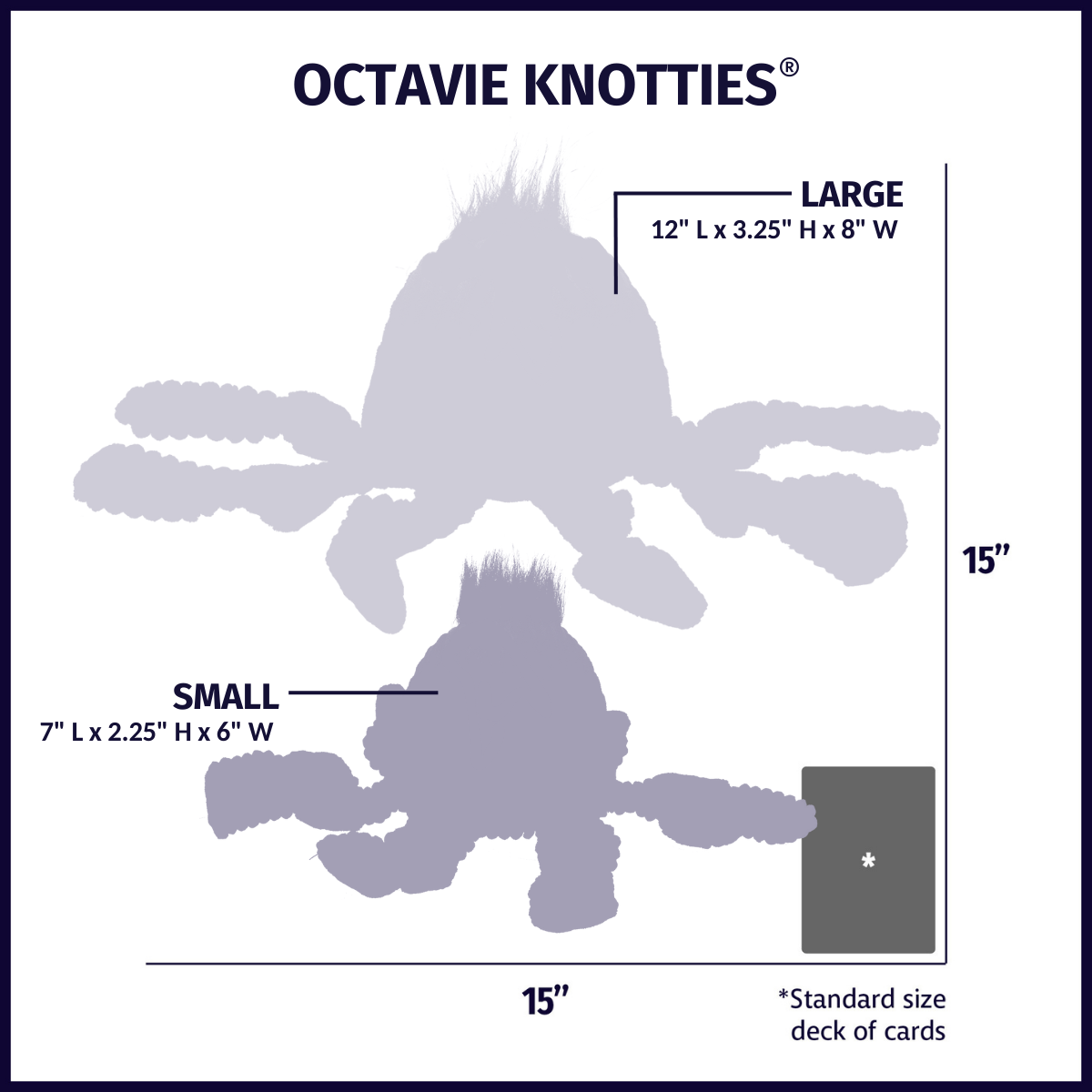 Octavie the Octopus Knottie® Plush Dog Toy – Large Octo Green