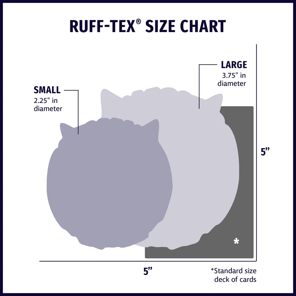 Matty the Mail Carrier Ruff-Tex Ball Dog Toy, 3" Squeaky Latex