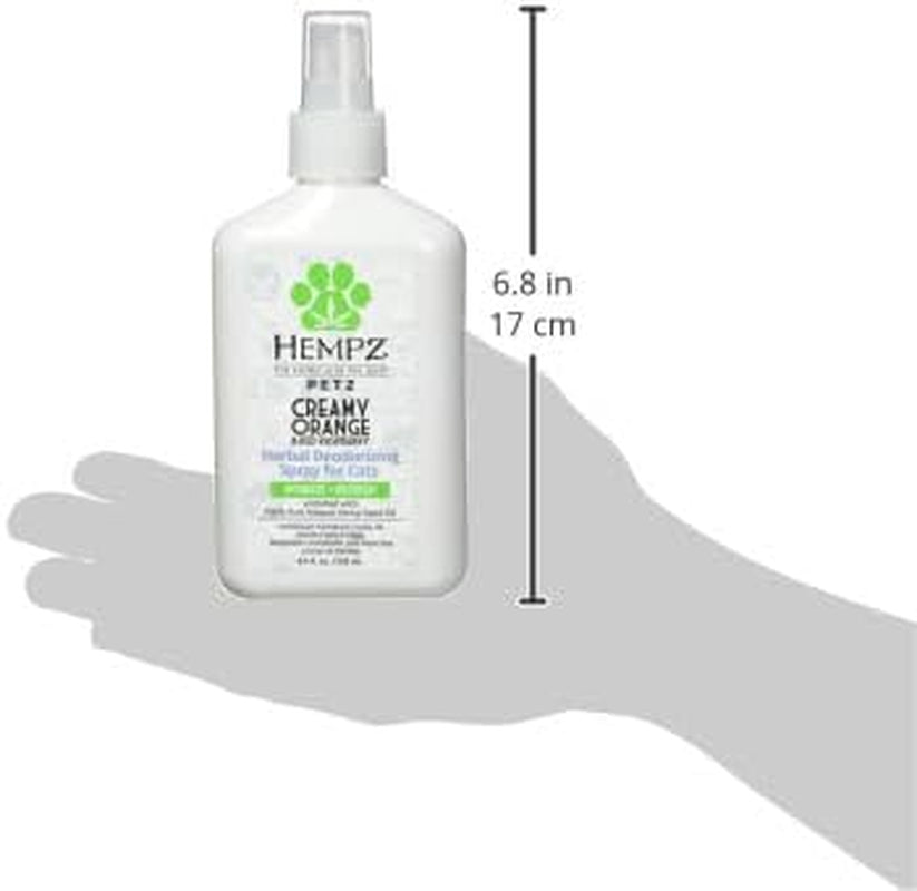 Cat Deodorizing Spray with Hemp Seed Oil, Creamy Orange & Raspberry, 8.5 fl oz