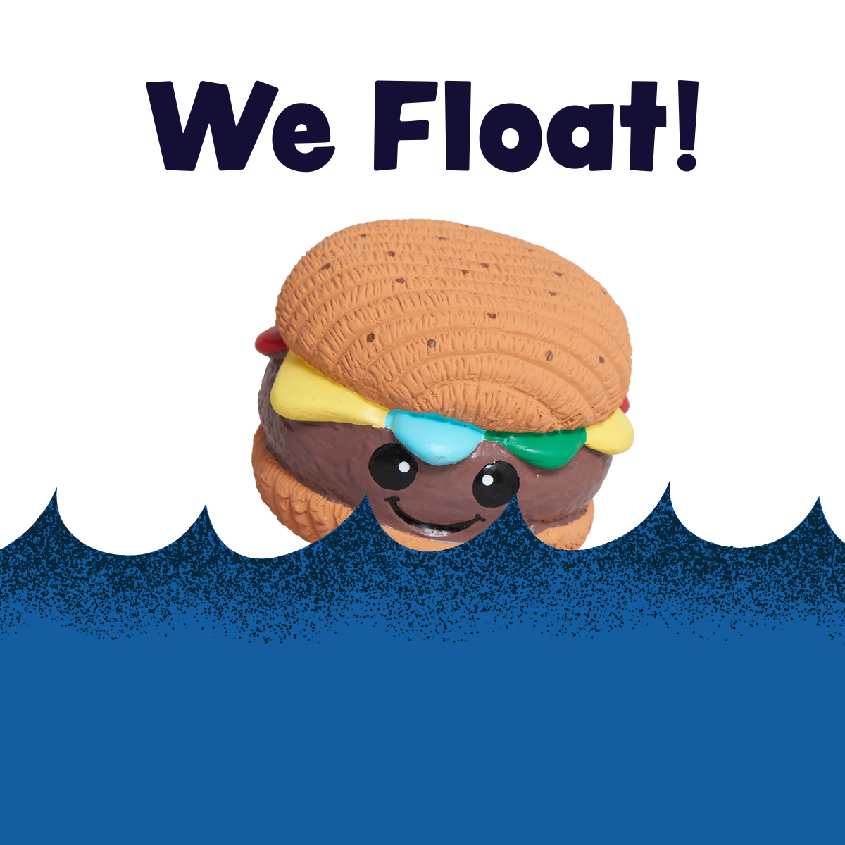 Ruff-Tex Big Buns Hamburger Dog Toy – Bouncy Squeaky Latex Ball