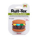 Ruff-Tex Big Buns Hamburger Dog Toy – Bouncy Squeaky Latex Ball
