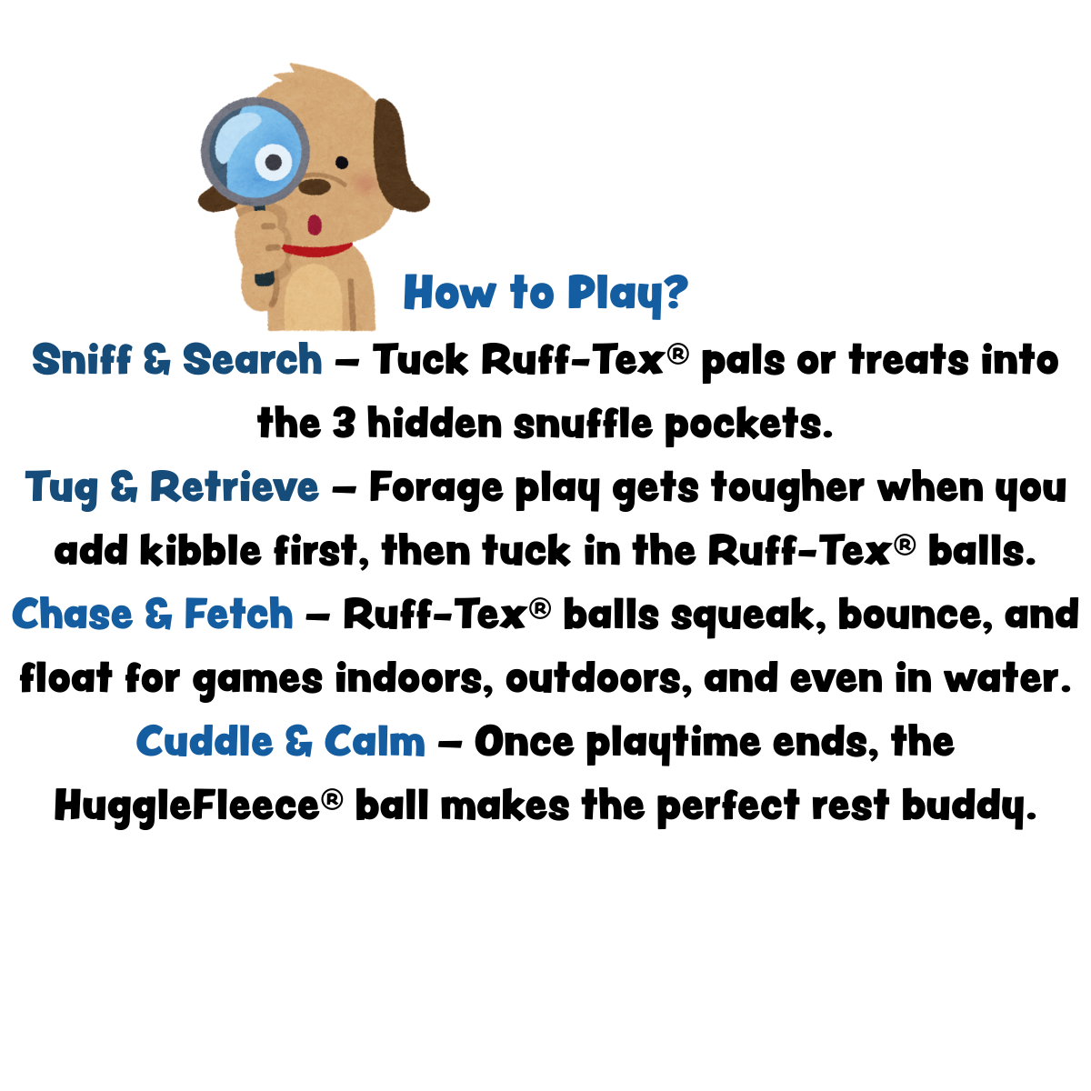 SnuffleSphere Plush Puzzle Ball with Ruff-Tex Character Balls, 8"
