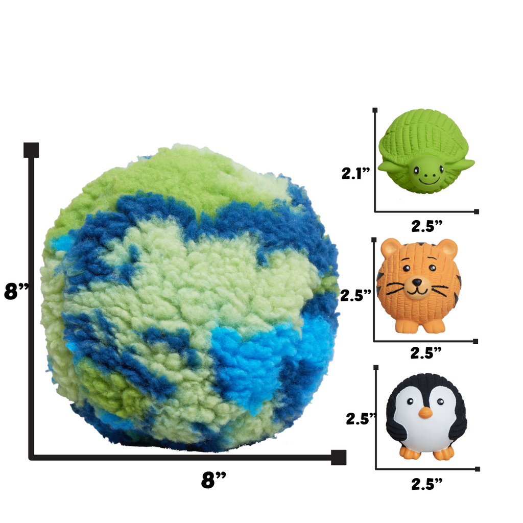 SnuffleSphere Plush Puzzle Ball with Ruff-Tex Character Balls, 8"