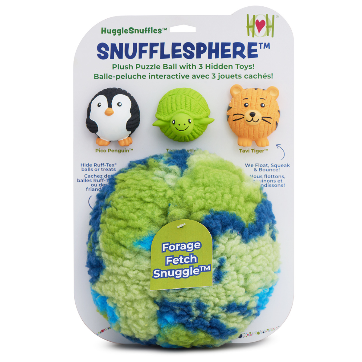 SnuffleSphere Plush Puzzle Ball with Ruff-Tex Character Balls, 8"