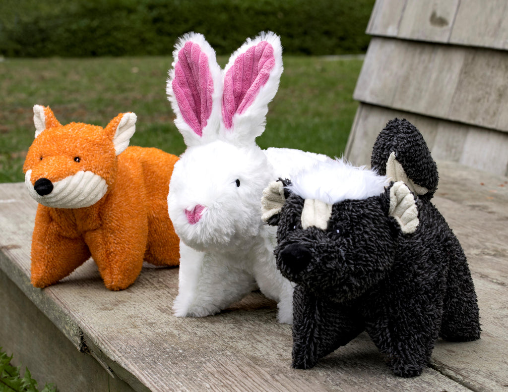 Squooshie Bunny Plush Dog Toy with Tuffut Technology, 14-Inch