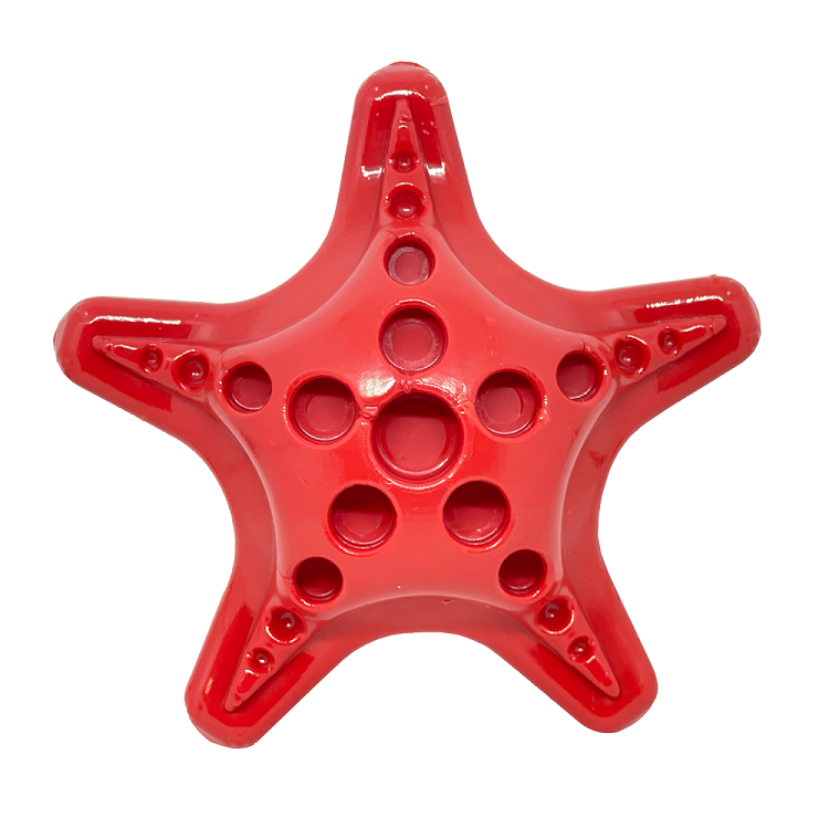Starfish Ultra Durable Nylon Dog Chew Toy with Treat Pockets