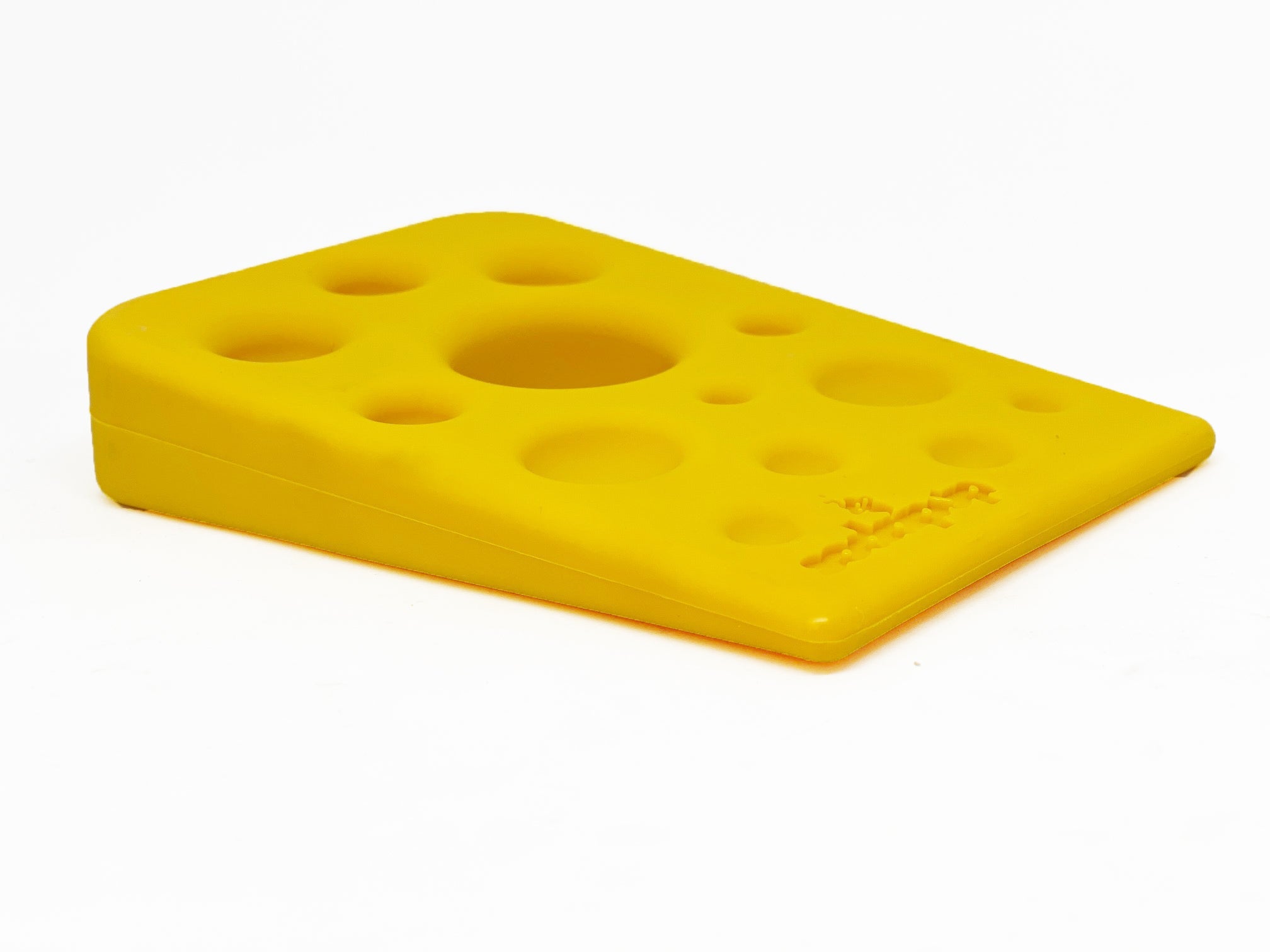 Swiss Cheese Wedge eChew Durable Dog Chew Toy, 5.5" for Power Chewers