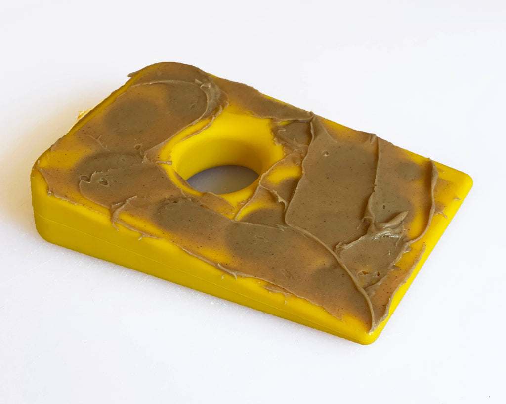 Swiss Cheese Wedge eChew Durable Dog Chew Toy, 5.5" for Power Chewers
