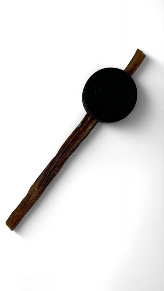 Hockey Puck Bully Stick Treat Holder for Power Chewers