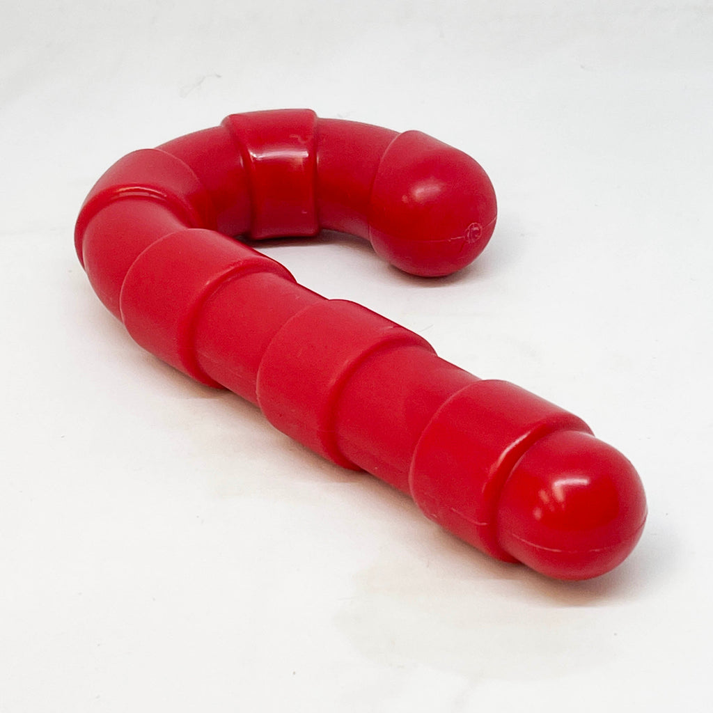 Candy Cane Dog Chew Toy – Durable Nylon, Holiday Design