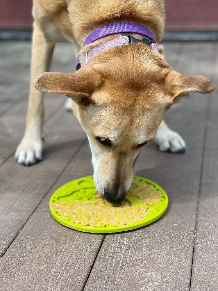 Tree of Life Dog Lick Mat with Suction Cups, 8" Diameter