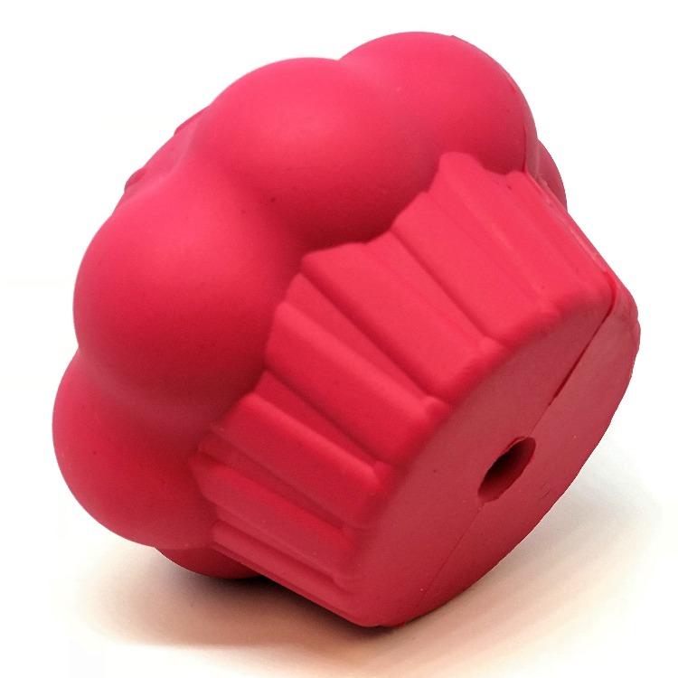 Cupcake Rubber Dog Chew Toy and Treat Dispenser