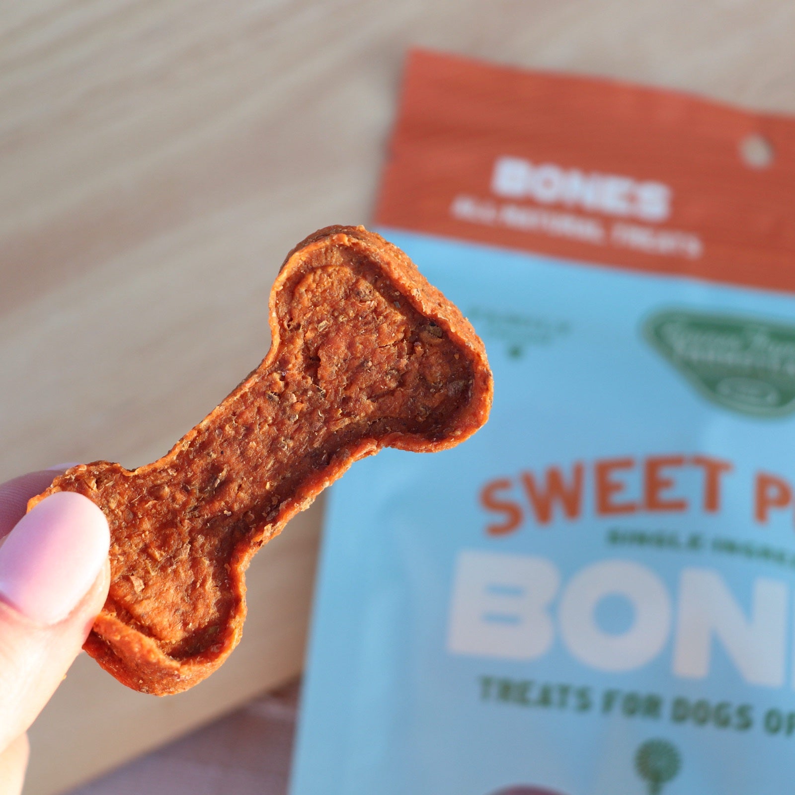 Sweet Potato Bone Dog Treat – Single Ingredient, Soft Chew