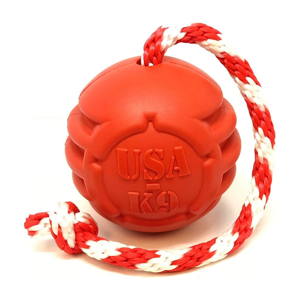 USA-K9 Stars and Stripes Large Rubber Dog Chew Toy