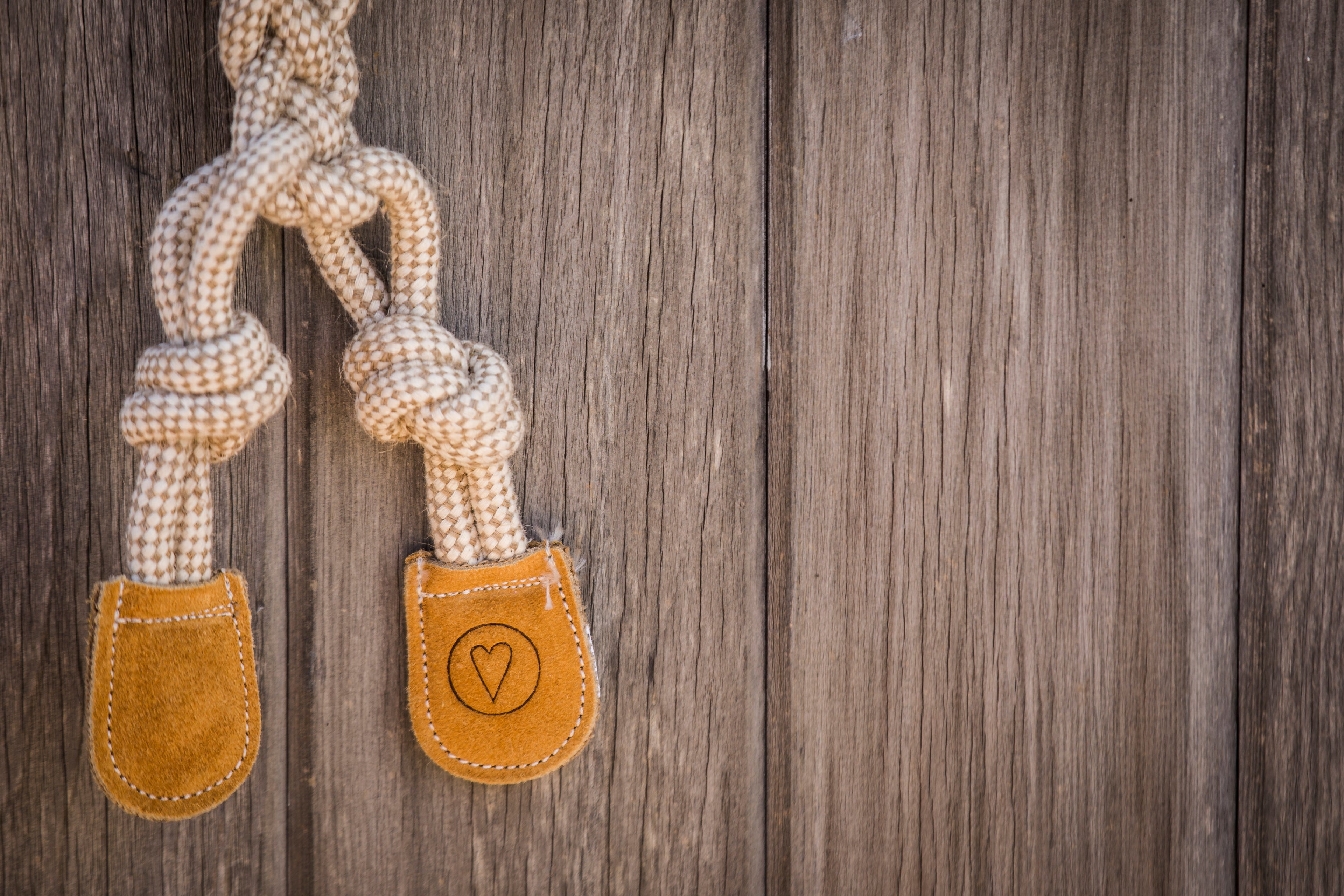 Dilly Duck Rope Dog Toy – Hemp & Cotton, 19" for Medium/Large Dogs
