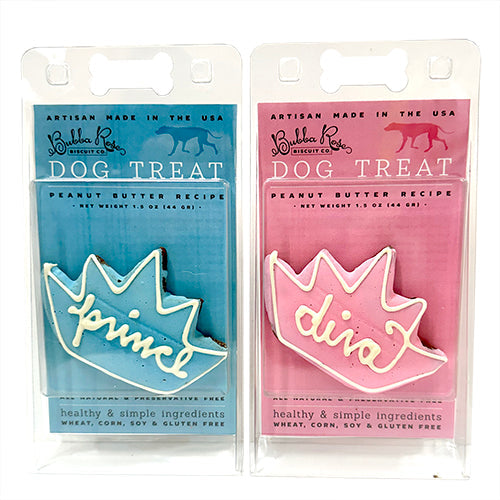 Crown-Shaped All-Natural Dog Treats, Case of 12