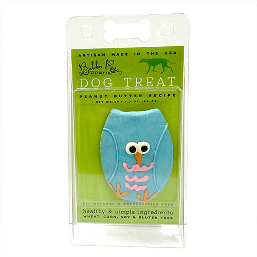 Owl-Shaped Peanut Butter Dog Treats, Wheat-Free, 12 Pack