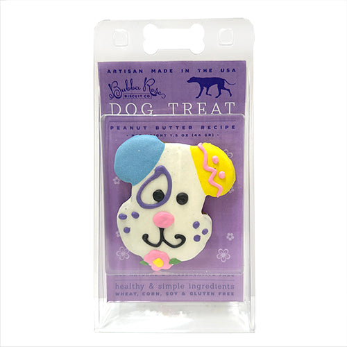 Spring Large Dog Head Peanut Butter Treat, All-Natural, 3.5"