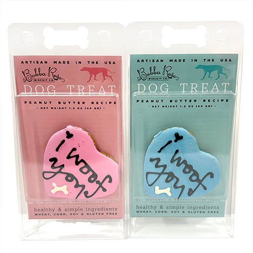 Woof Heart Peanut Butter Dog Treats, Wheat-Free, 12 Pack