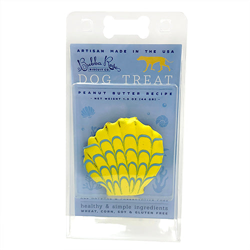 Shell-Shaped Peanut Butter Dog Treats, Wheat-Free, 12-Pack