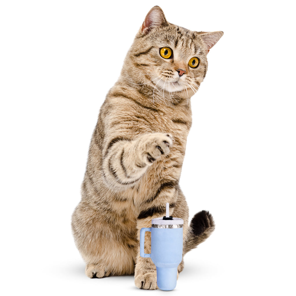 PUPROAR Kitty Cup Plush Cat Toy with Catnip and Crinkle Paper