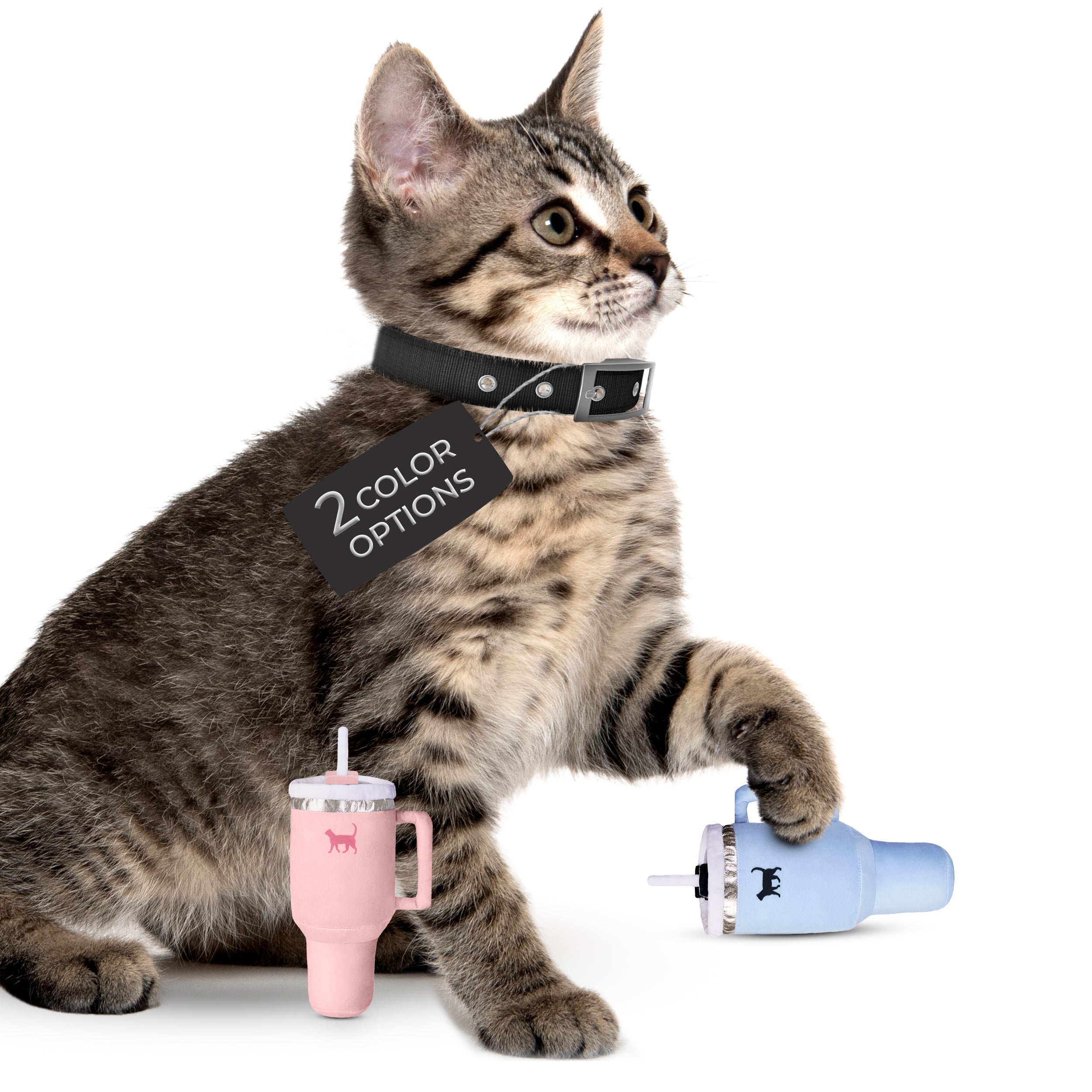 PUPROAR Kitty Cup Plush Cat Toy with Catnip and Crinkle Paper