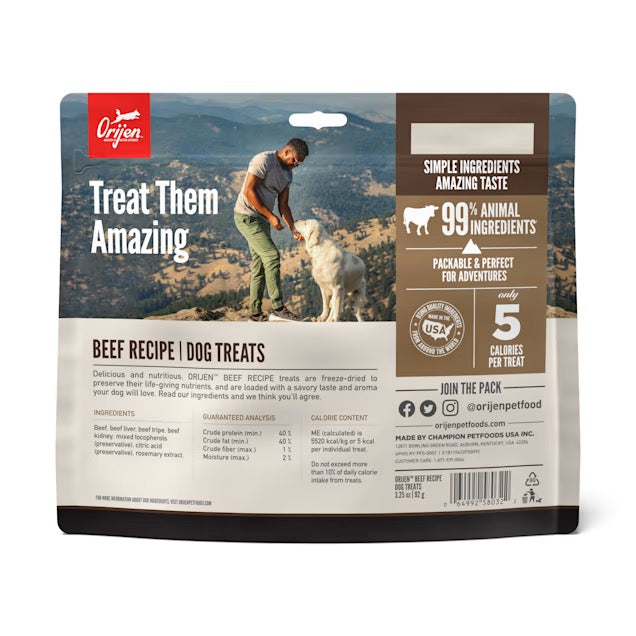 Freeze-Dried Beef Dog Treats with Liver and Tripe