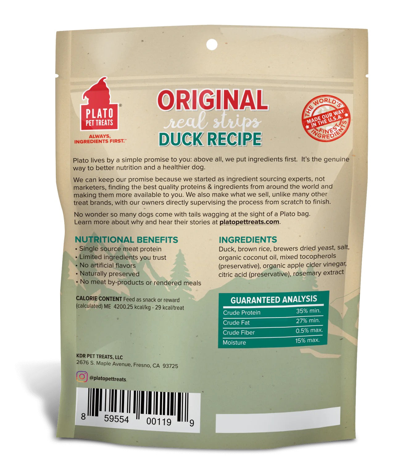Duck & Brown Rice Soft Dog Treat Bars – Limited Ingredient Recipe