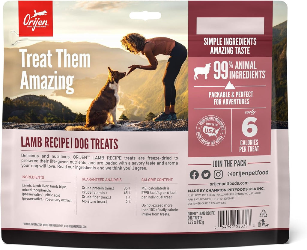 Freeze-Dried Lamb Dog Treats with Liver and Tripe