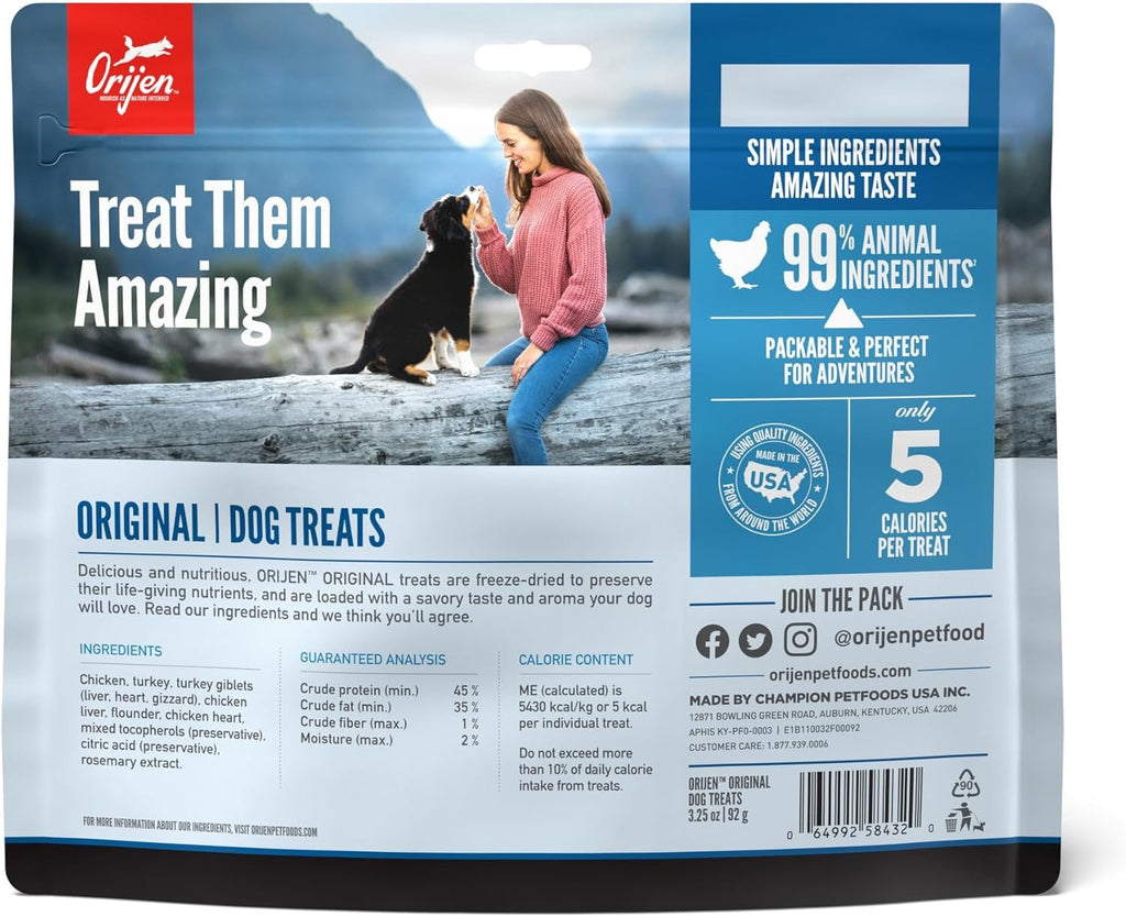Freeze-Dried Dog Treats with Chicken, Turkey & Flounder