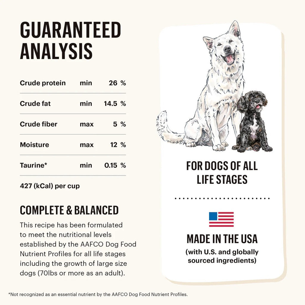 Grain-Free Beef Clusters Dry Dog Food with Vegetables & Fruits