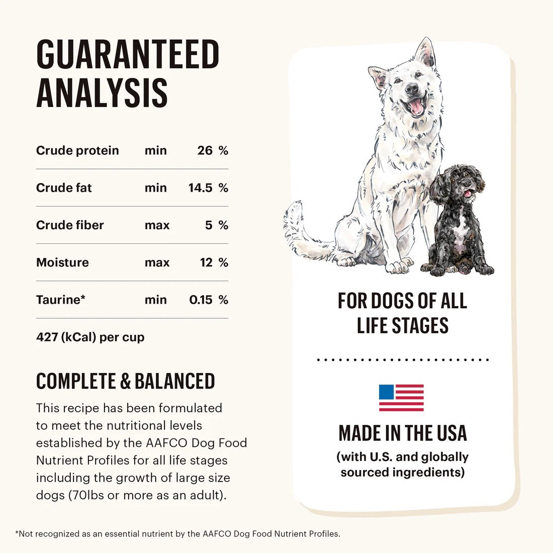 Grain-Free Beef Clusters Dry Dog Food with Vegetables & Fruits