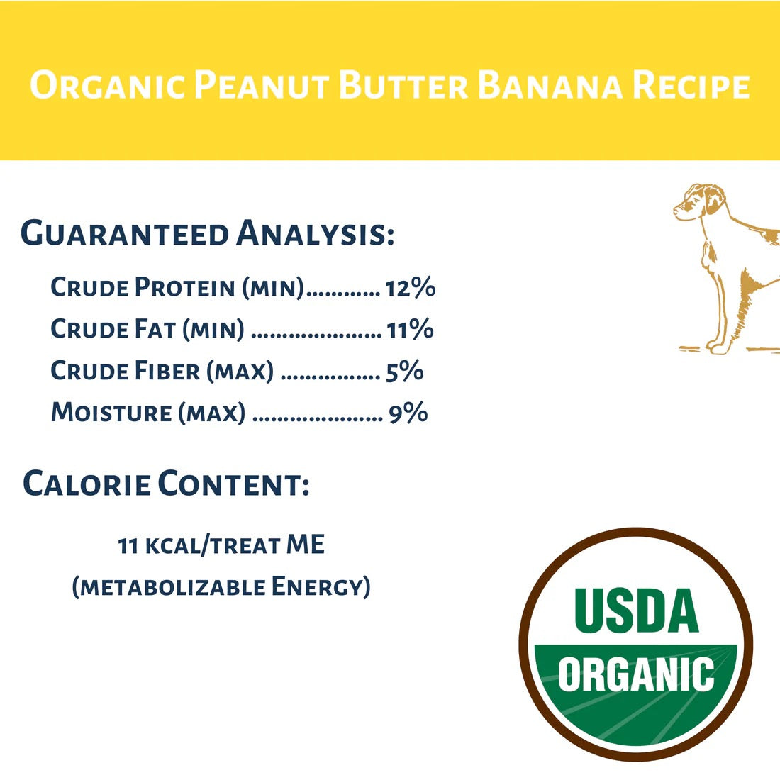 Organic Peanut Butter Banana Dog Treats