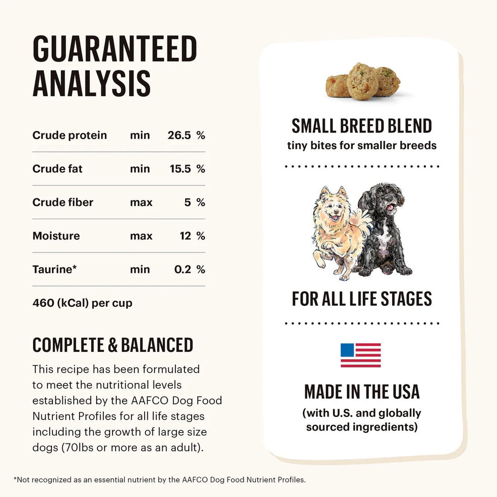 Human Grade Small Breed Dog Food with Cage Free Chicken