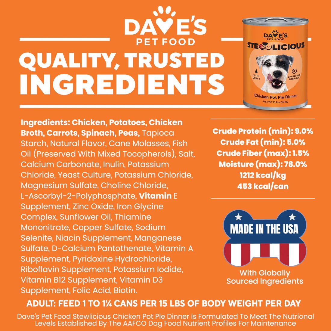 Grain-Free Chicken & Vegetable Dog Food in Gravy