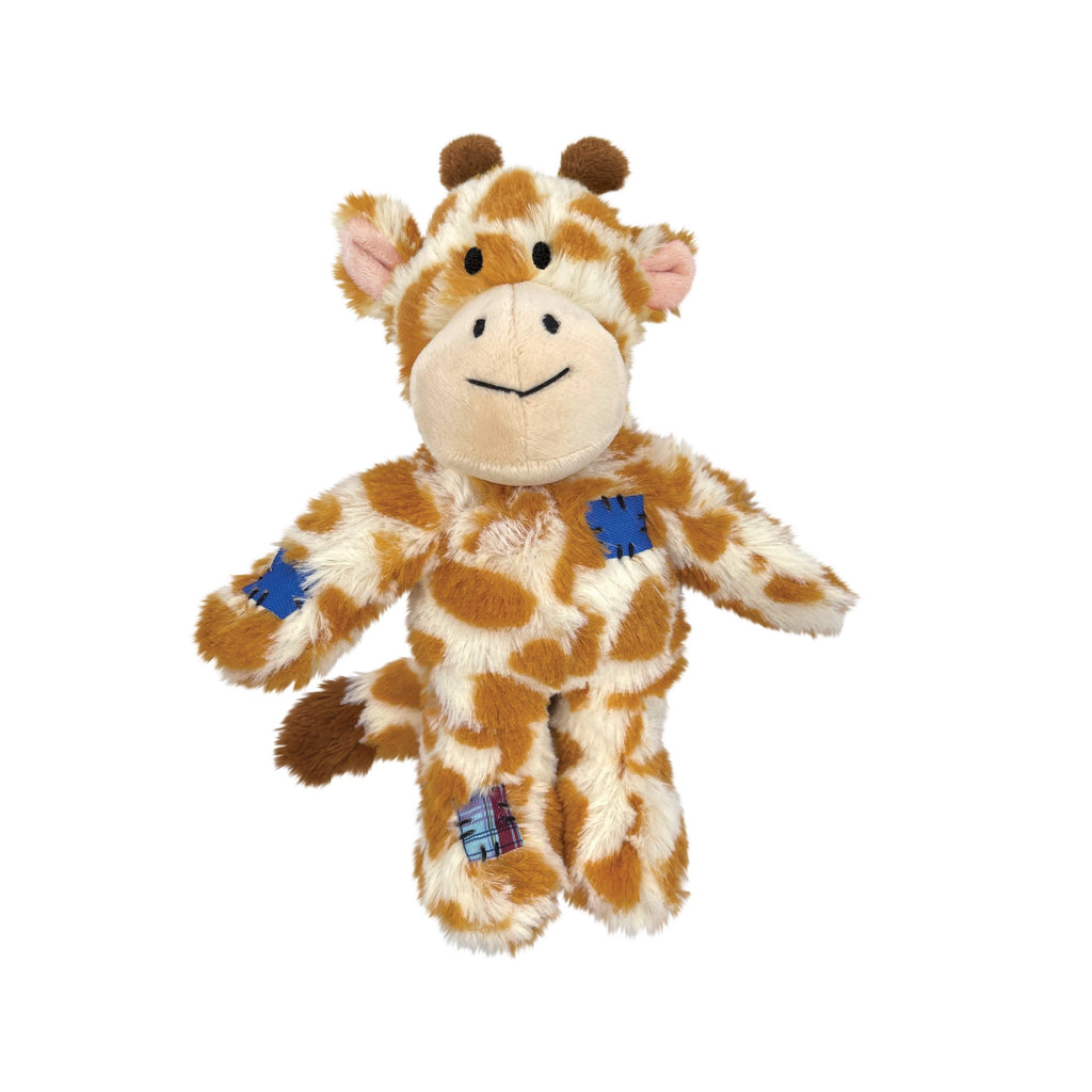 KONG Wild Knots Giraffe Plush Dog Toy with Rope Skeleton