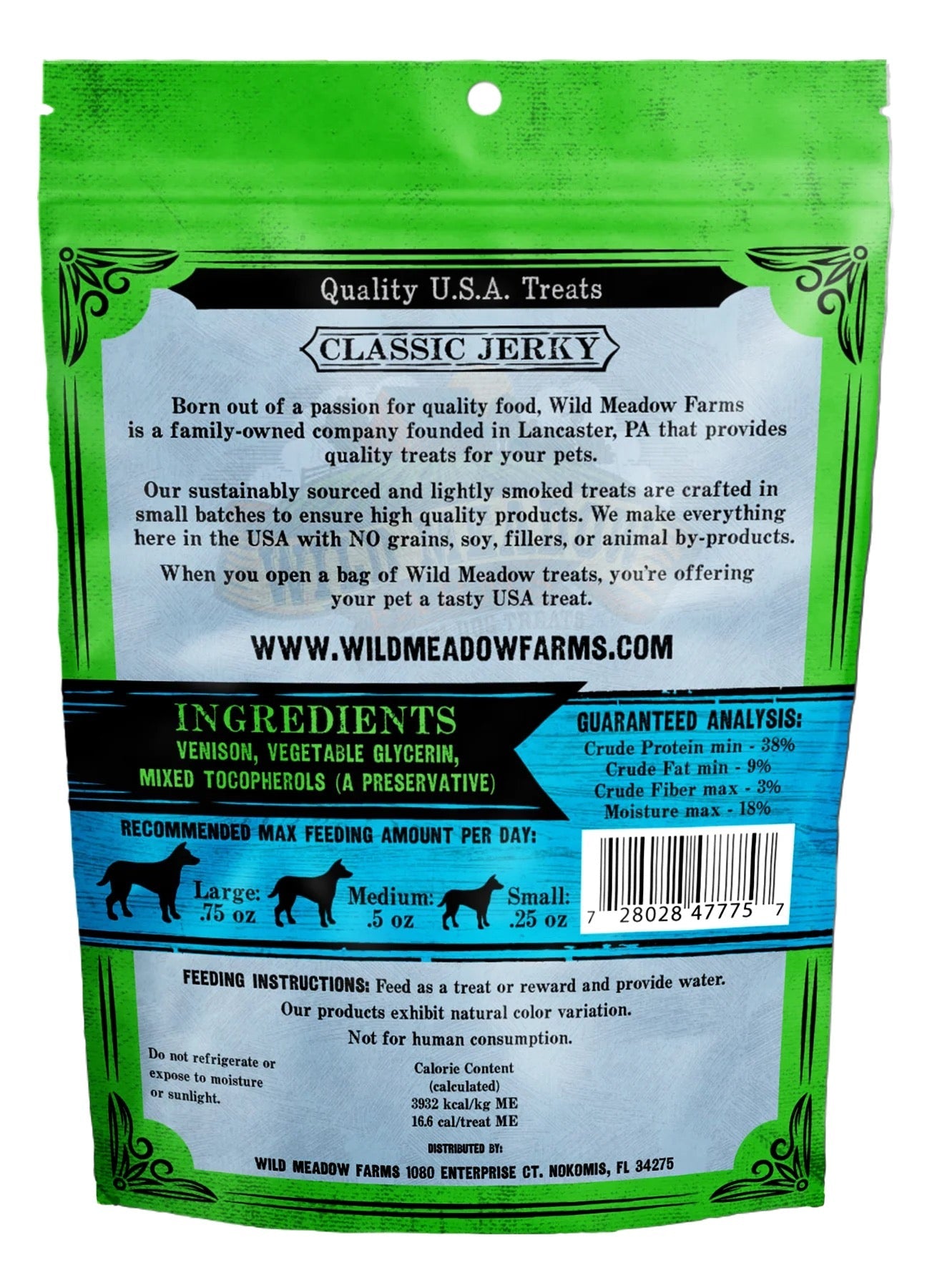 Classic Jerky Venison Dog Treats – Limited Ingredient Recipe