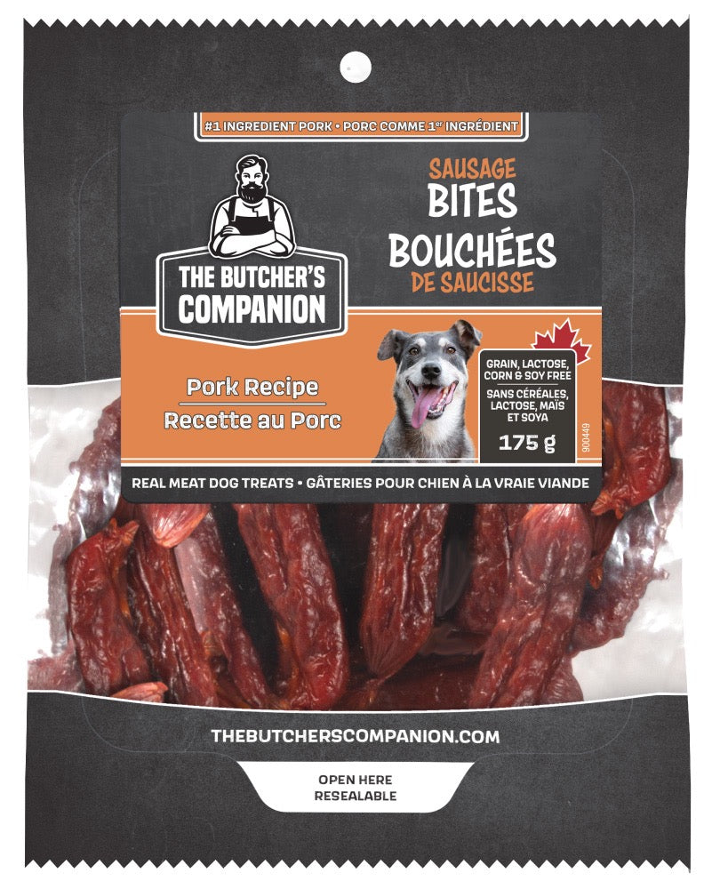Pork Sausage Links Dog Treats, Grain-Free, Made in Canada